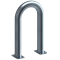 Universal hoop | of steel tube |  76 x 2,6 mm | to be fixed by plugs | total width: 400 mm | total height: 650 mm | hot-dip galvanized